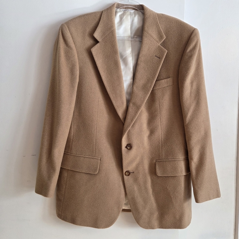 RALPH LAUREN POLO UNIVERSITY CLUB Camel Hair Sport Jacket Large 42R